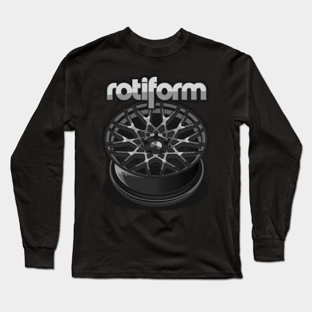 Rotiform R110 vector illustration (Grey) Long Sleeve T-Shirt by idrdesign